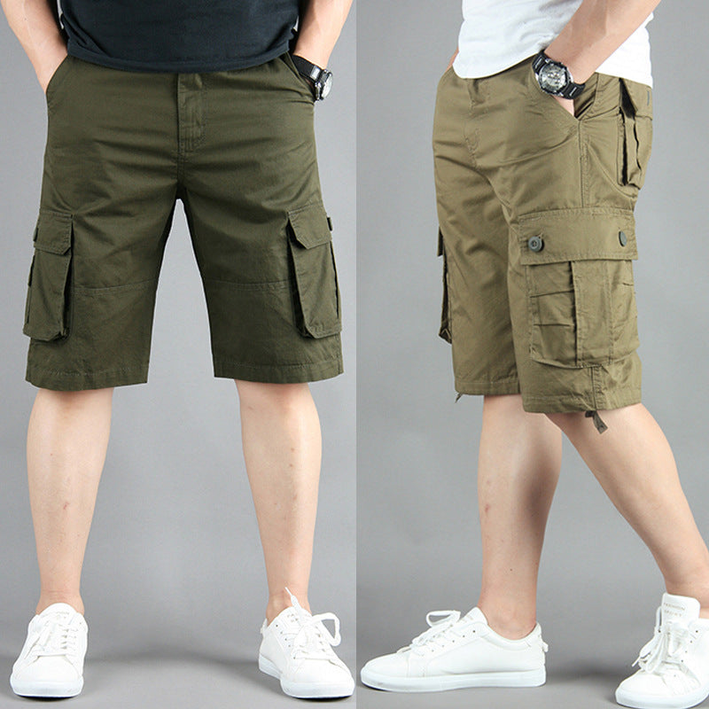 Shorts de travail multipoches d'été pour hommes