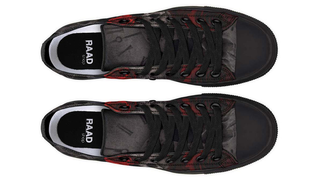 Chaussures montantes en toile imprimées pour couple