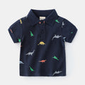 T-shirt Enfant Garçon Coton Anti-humidité Manches Courtes Dessin Animé Tendance Décontracté