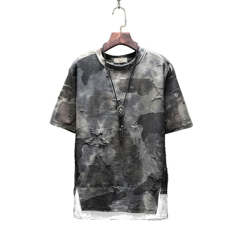 Dos camisetas de camuflaje de hombre falsas
