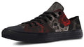 Dark Graphic High Top Canvas Sneakers