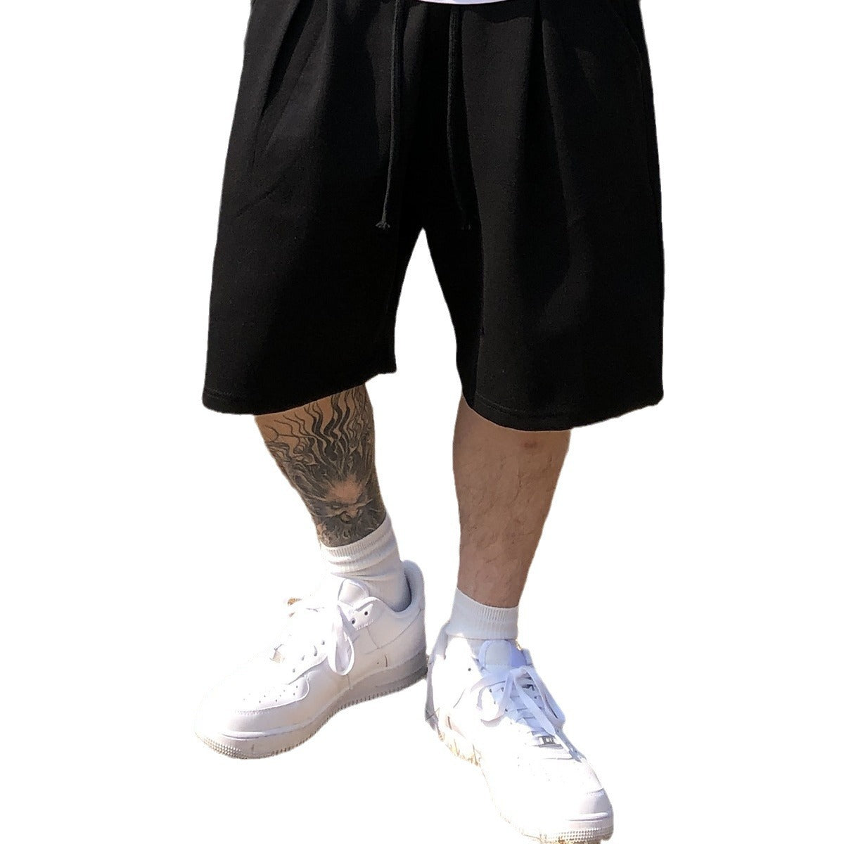 American Street Fitness Sports Loose Shorts Men