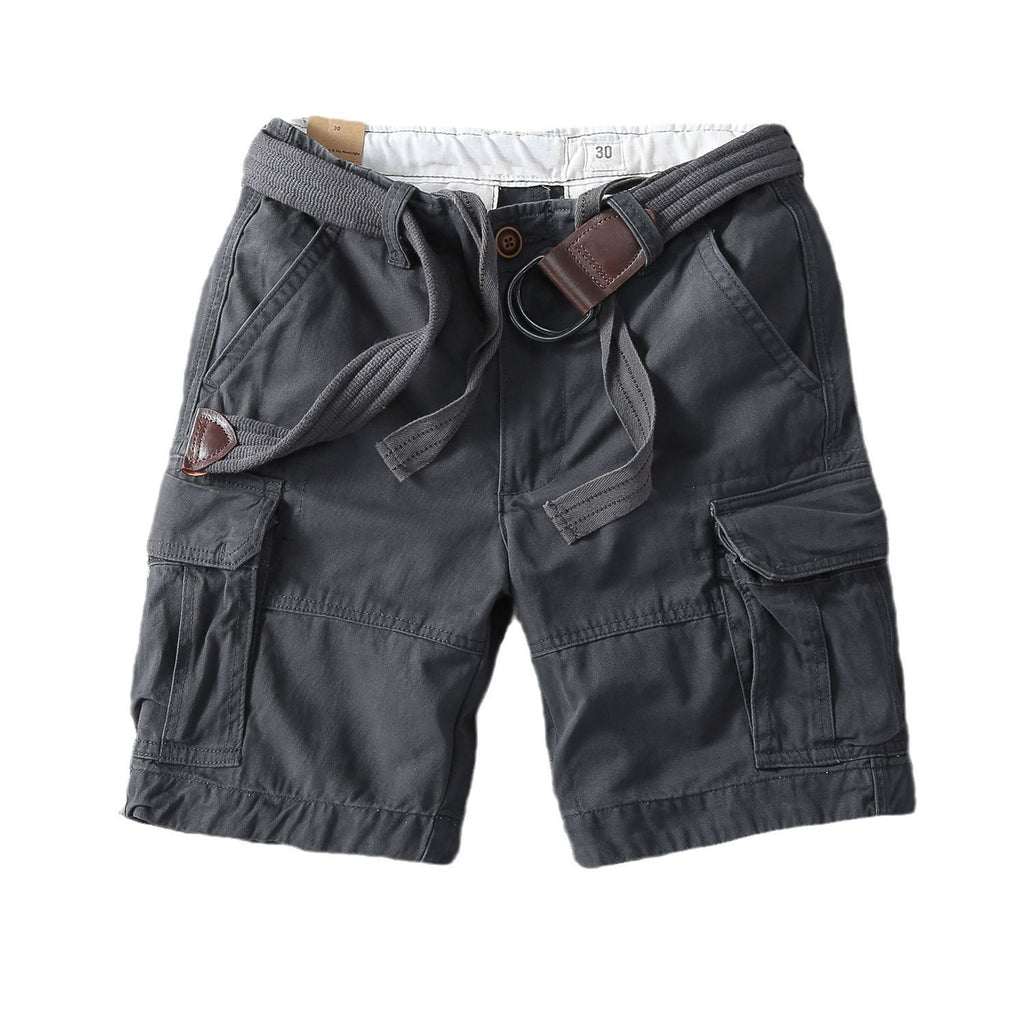 Pantalon droit décontracté taille mi-haute pour hommes