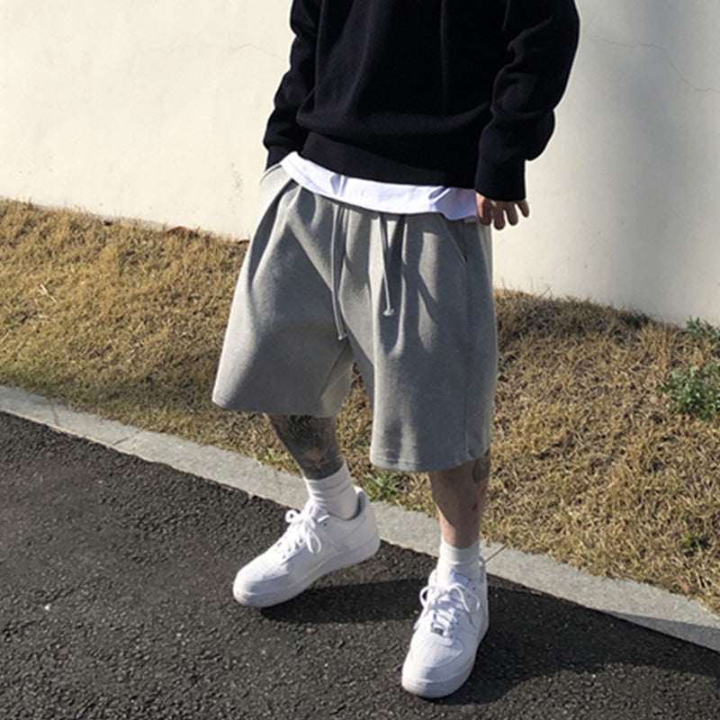 Pantalones Cortos Sueltos Deportivos de Street Fitness Americano para Hombre