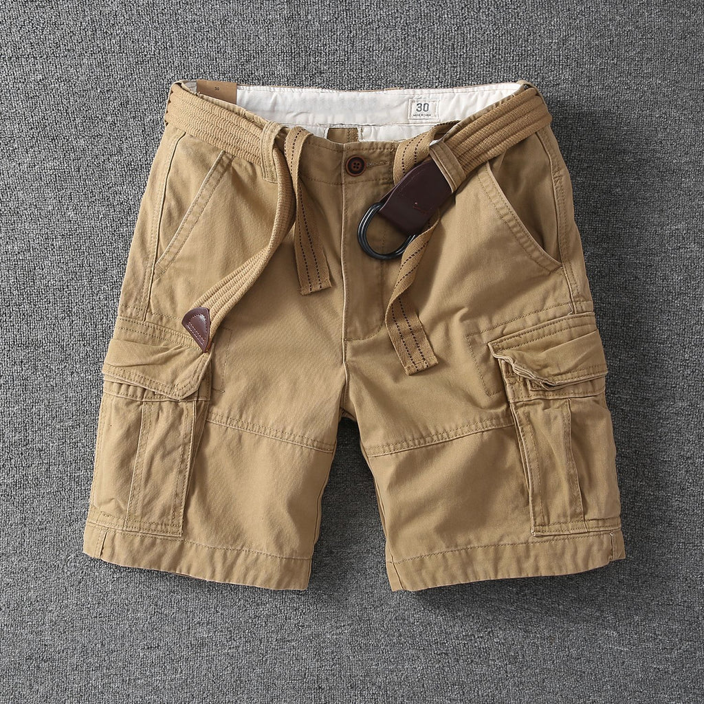 Pantalon droit décontracté taille mi-haute pour hommes