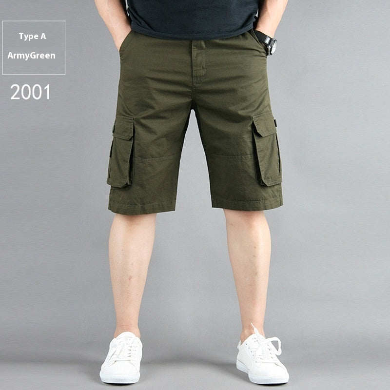 Shorts de travail multipoches d'été pour hommes