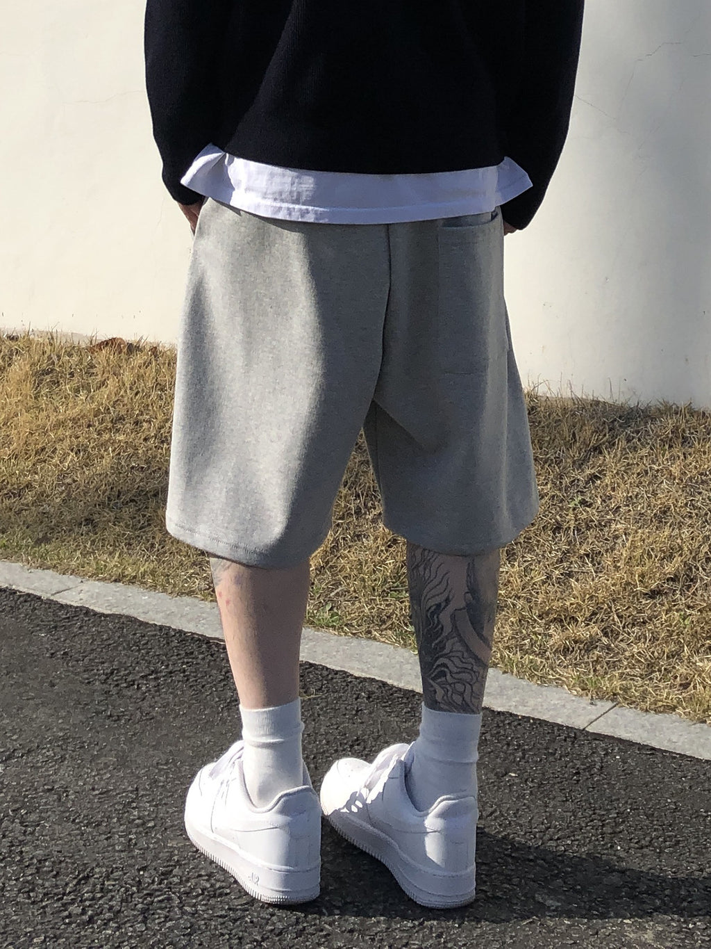 Pantalones Cortos Sueltos Deportivos de Street Fitness Americano para Hombre
