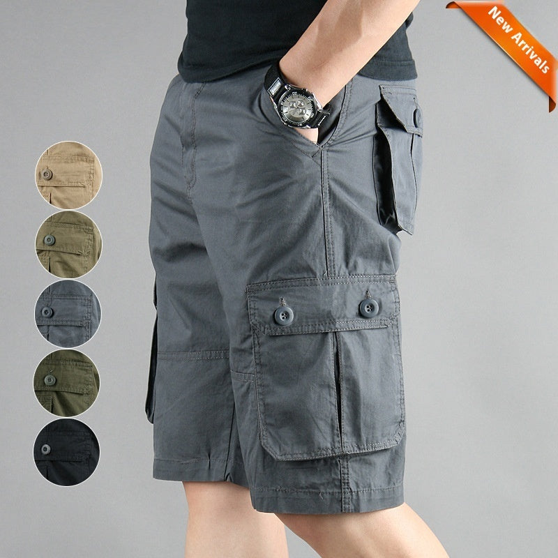 Shorts de travail multipoches d'été pour hommes