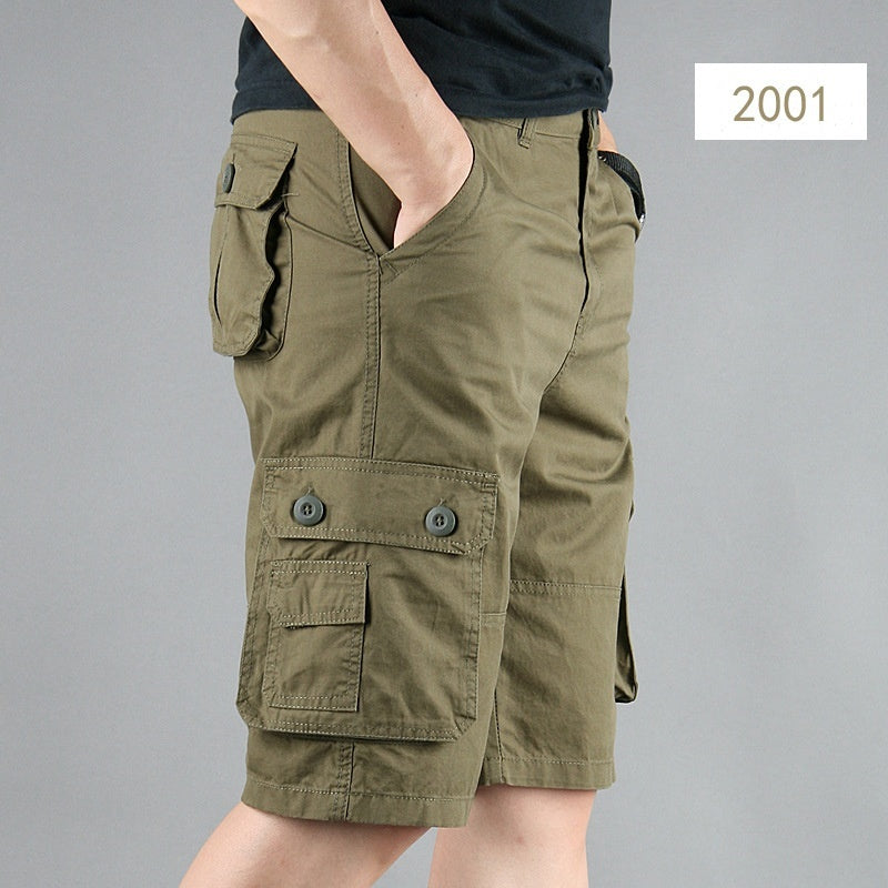 Shorts de travail multipoches d'été pour hommes